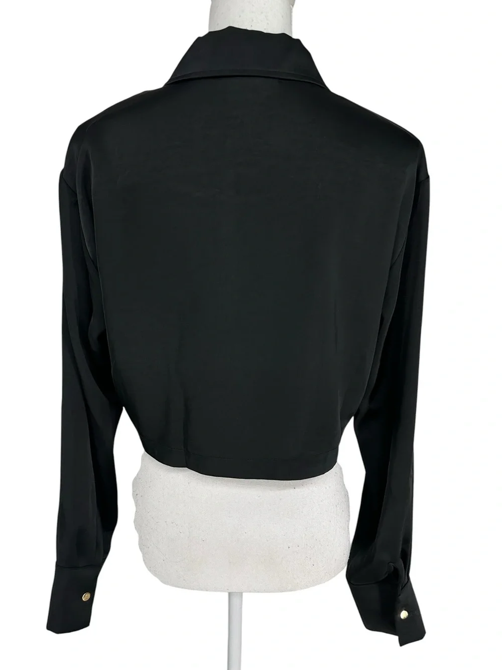 HOUSE OF HARLOW 1960 / Crop Button Down Shirt with Collar / Medium / Whinsigoth